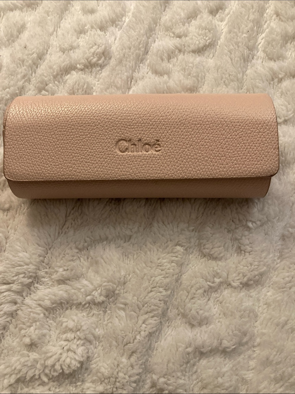 Chloé Blush Pink Leather Eyewear Case